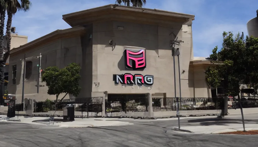 Prompt: NRG Gaming Castle exterior, Los Angeles