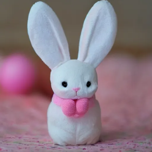 Image similar to an adorable pink bunny creature