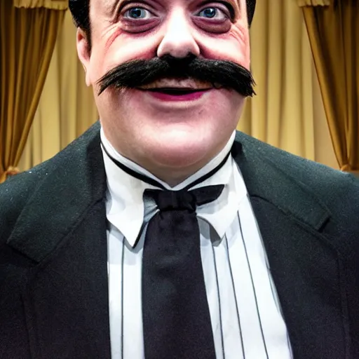 Image similar to bill murras as gomez addams in addams family