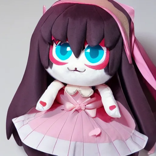 Image similar to cute fumo plush of the runaway princess who wants to see the world