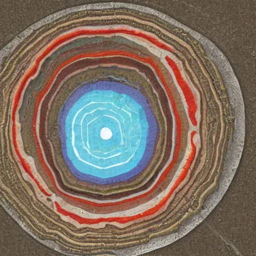 Prompt: a simple geological cross-section