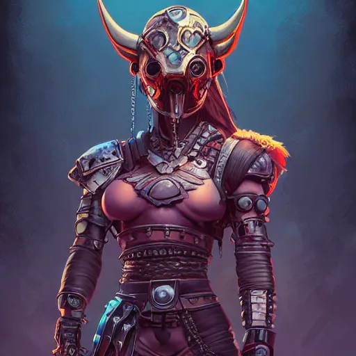 Image similar to cyberpunk viking helmet mask warrior goddess robot ninja fantasy, art gta 5 cover, official fanart behance hd artstation by jesper ejsing, by rhads, makoto shinkai and lois van baarle, ilya kuvshinov, ossdraws