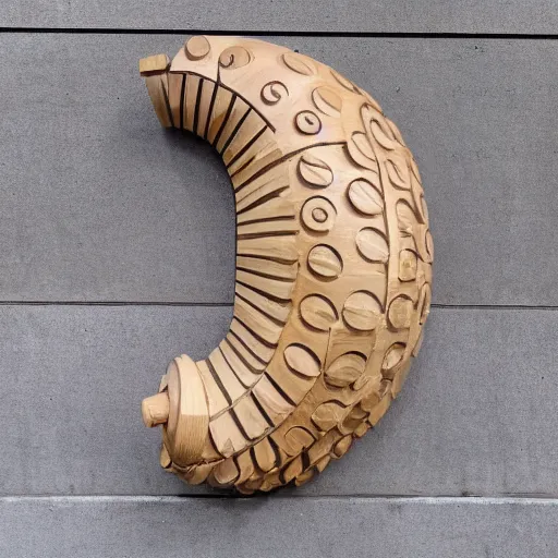 Image similar to spiral wooden mask