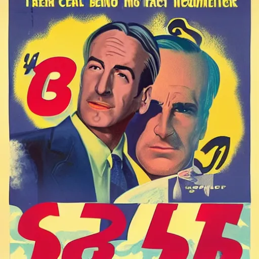 Image similar to A 1950s poster for Better Call Saul