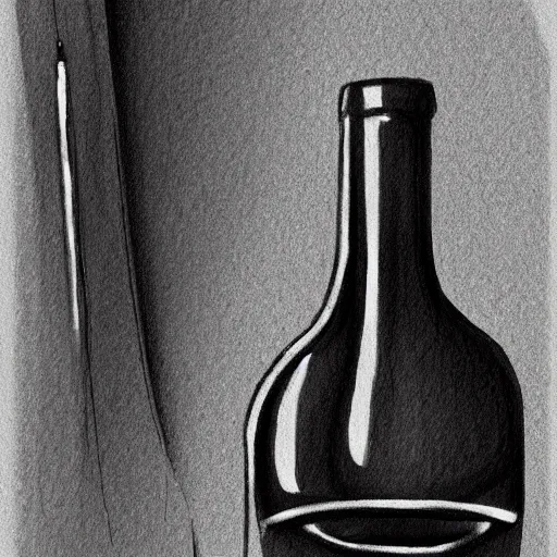 Image similar to sketch of a wine bottle by scott robertson