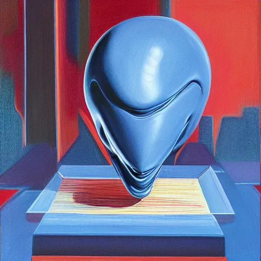 Image similar to alien by wayne thiebaud