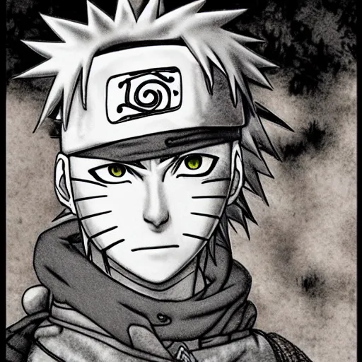 Prompt: photo of naruto in the style of Arthur Rackham realistic wide focus 8k ultra insanely detailed intricate elegant art