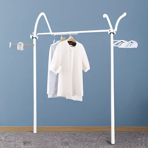 Laundry Pole Clothes Drying Rack Coat Hanger, Ceiling | Stable ...
