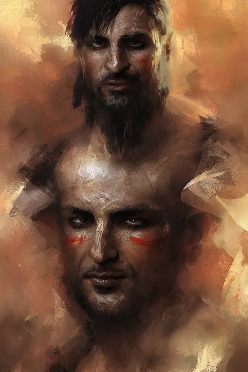 Image similar to prince of persia warrior within portrait by craig mullins