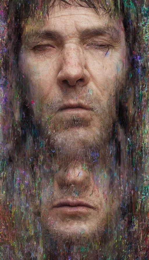 Image similar to portrait of a digital shaman, by alyssa monks