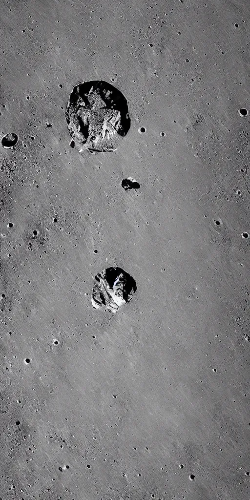 Prompt: ultra high resolution photos, chinese astronauts landing on the moon, backlight, background is lunar crater, earth, sky, meteorite crater, lunar module, f 3 2, high detail.