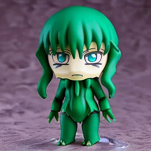 Image similar to a cthulhu nendoroid, product shot