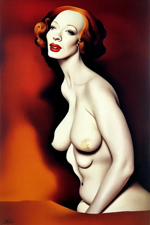 Image similar to christina hendricks by salvador dali