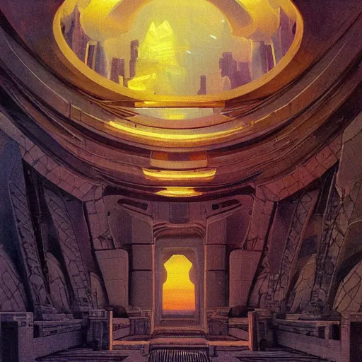 Prompt: dreamy landscape. science fiction. cinematic sci - fi scene. symmetry. accurate anatomy. science fiction theme. brutalism. intricate detail. epic. intimidating. retrofuturism. winter light. lurking reptilian. art by john singer sargent - akira toriyama - joaquin sorolla - ralph mcquarrie - kev walker