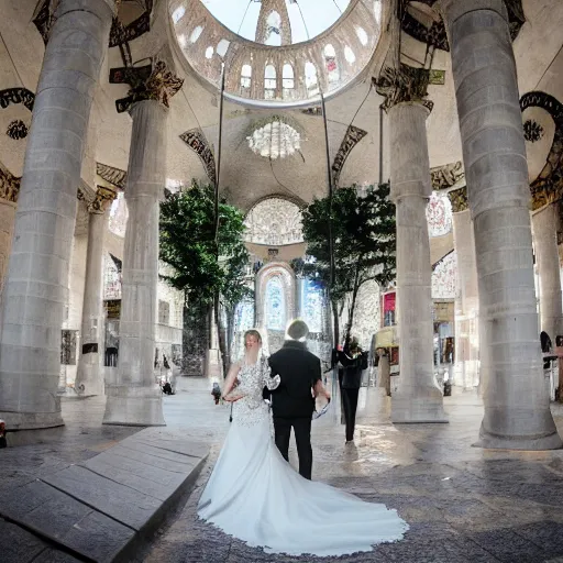 Image similar to Wedding in İstanbul, 2022, realism, 16k, HDR Shot