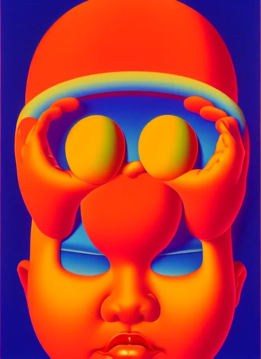 Image similar to devil by shusei nagaoka, kaws, david rudnick, airbrush on canvas, pastell colours, cell shaded, 8 k