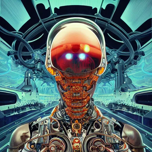 Image similar to high quality high detail biomechanical portrait of diesel punk in an alien world, tristan eaton, victo ngai, artgerm, rhads, ross draws, hyperrealism, intricate detailed, alphonse mucha, 8 k, sci - fi, pastel colors, artstation,