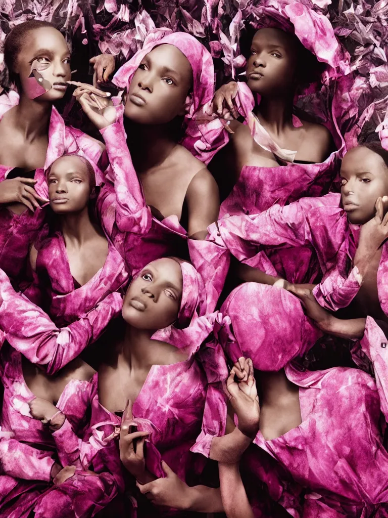 Image similar to portrait fragrance advertising campaign by richard mosse