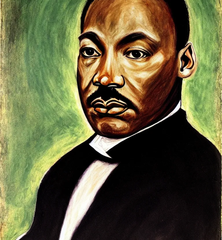 Image similar to martin luther king, jr. by el greco.