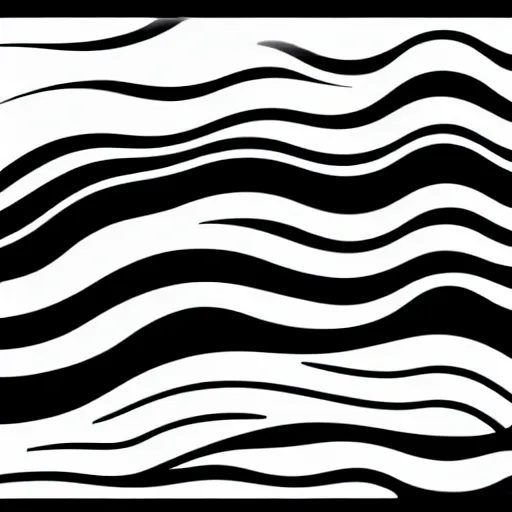 Image similar to black and white ocean wave luxury themed svg vector art panel for cnc plasma, laser, stencil, unique art nouveau deco hole through circuit design