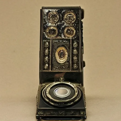 Image similar to victorian age smartphone