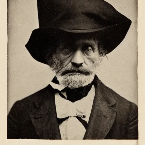 Image similar to close up photo of a 19th century veteran by Diane Arbus and Louis Daguerre