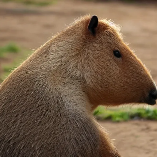 Prompt: capybara riding a tiger