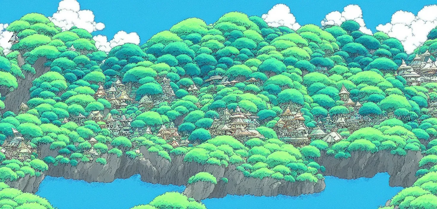 Image similar to exquisite studio ghibli landscape