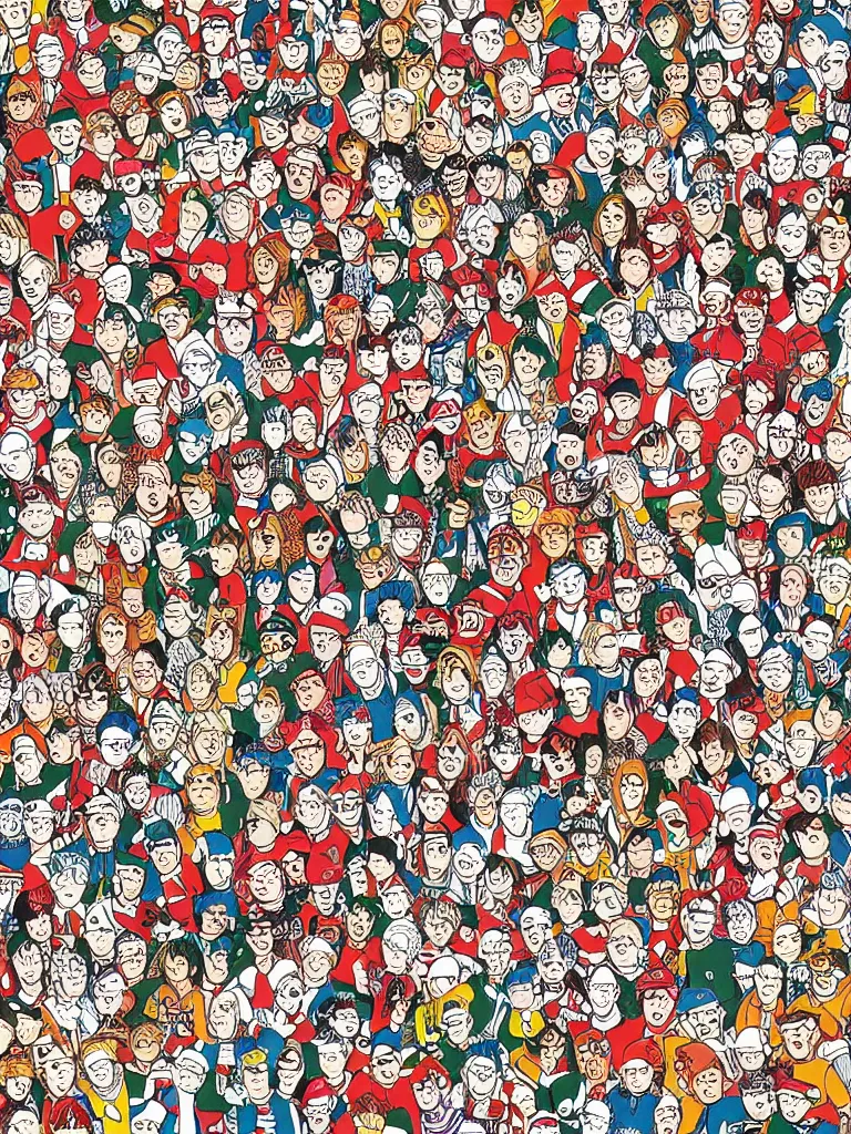 Image similar to Where's Waldo original page by Martin Handford