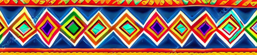 Prompt: [ mexican folk art ] mural depicting [ joseph and the amazing technicolor dreamcoat ] stylized