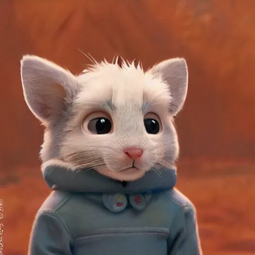 Prompt: promotional art, very very very cute disney pixar chinchilla character wearing a cozy sweater, iconic film character, detailed fur, concept artwork, 3 d render official art, promotional art, by ilya kuvshinov katsuhiro villeneuve, jeremy lipkin and michael garmash and rob rey, disney pixar zootopia