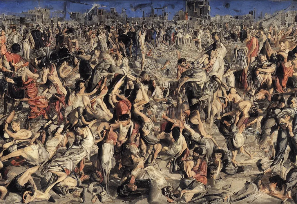 Image similar to baghdad bombing by le greco