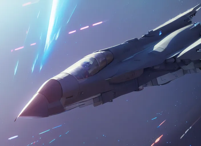 Prompt: portrait of futuristic figther jet, clear sky background, illustration concept art anime key visual trending pixiv fanbox by wlop and greg rutkowski and makoto shinkai and studio ghibli and kyoto animation, dcs world falcon bms, strike eagle geometry, symmetrical, volumetric lighting, transparent black windshield