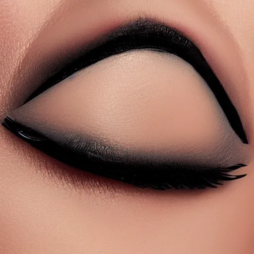 Image similar to award - winning pin up close up portrait gloss eyeliner