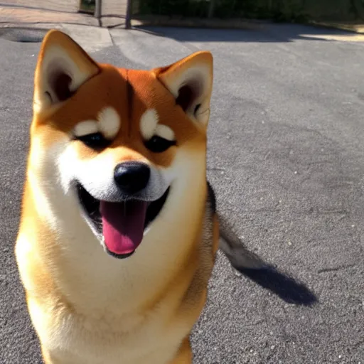 Image similar to smiling shiba inu