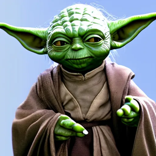 Image similar to Yoda in Lord of the Rings, highly detailed, high quality, HD, 4k, 8k, Canon 300mm, professional photographer, 40mp, lifelike, top-rated, award winning, realistic, sharp, no blur, edited, corrected, trending