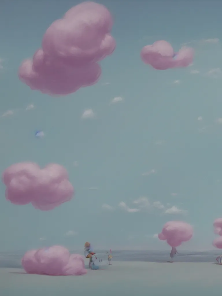 Image similar to cotton candy by disney concept artists, blunt borders, rule of thirds