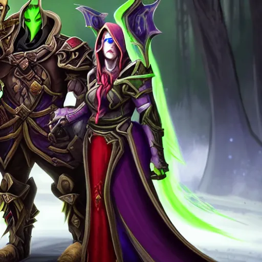 Prompt: sylvanas windrunner parents