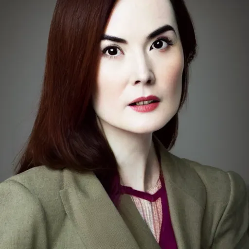 Image similar to face of Chinese Michelle Dockery