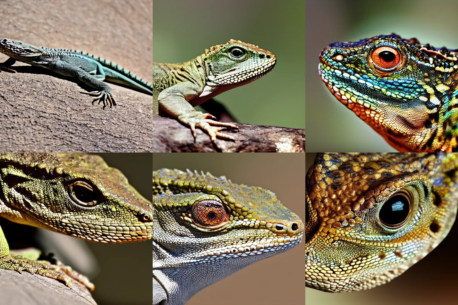 Prompt: Close up on lizard, hyperrealistic 8k