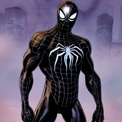 Image similar to symbiote suit spider-man