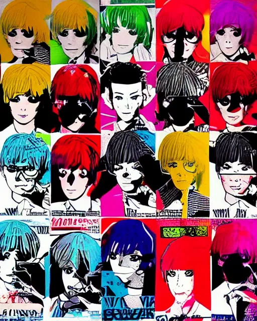 Prompt: anime in the style of Andy Warhol