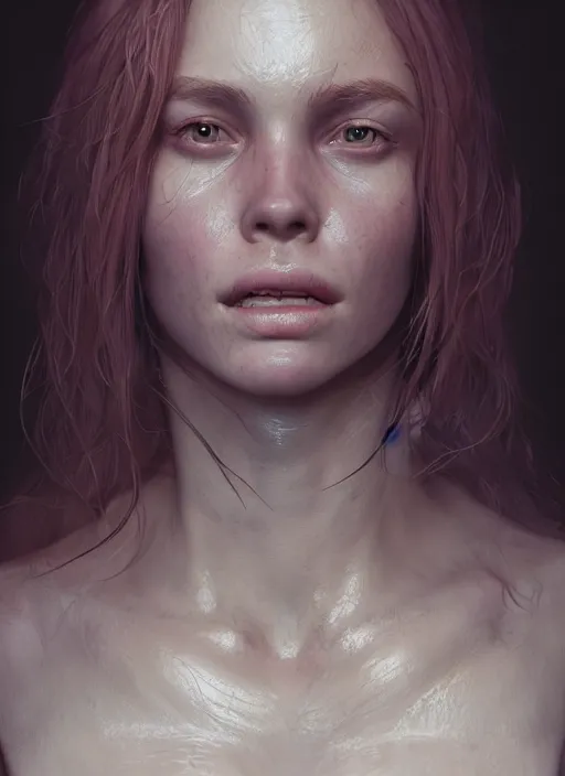 Image similar to nicole, au naturel, hyper detailed, digital art, trending in artstation, cinematic lighting, studio quality, smooth render, fluorescent skin, unreal engine 5 rendered, octane rendered, art style by klimt and nixeu and ian sprigger and wlop and krenz cushart