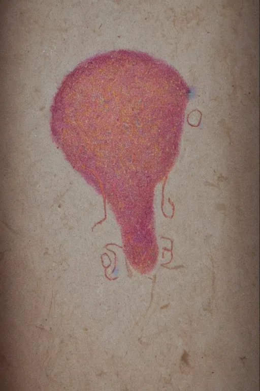 Image similar to plumbus, cave painting