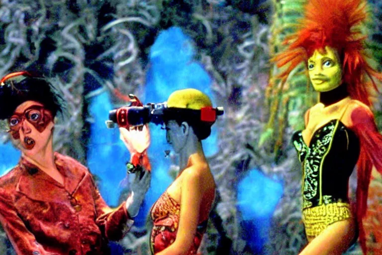 Image similar to diving deep with monkeybone, scene from monkeybone 2001