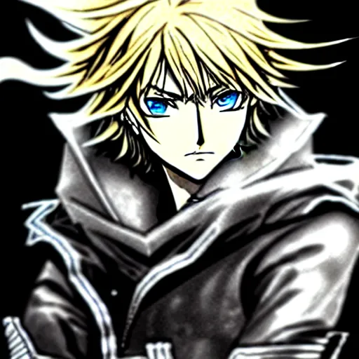 Prompt: Ezreal (league of legends, 2009), artwork by kentaro miura, Kentaro Miura style, Berserk Style, High details, cinematic composition, manga