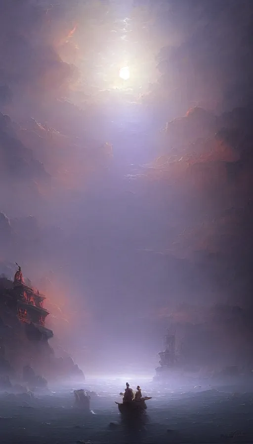 Image similar to Psytrance Artwork, by Ivan Aïvazovski,