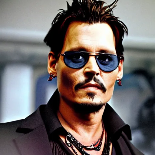 Image similar to johnny depp as a vampire, true blood