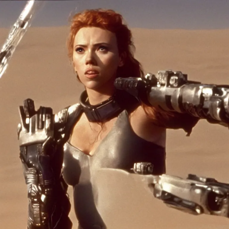 Image similar to a still of Scarlett Johansson in Dune (1984)