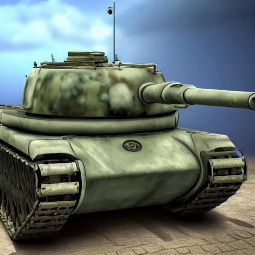 Prompt: photorealistic tank